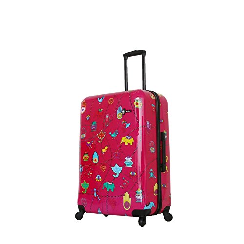 Mia Toro Italy-Mistico Hardside 28 Inch Spinner-Pink