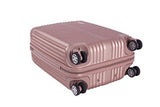Rockland Hardside Spinner 3-Piece Luggage Set, Champagne / Rose Gold