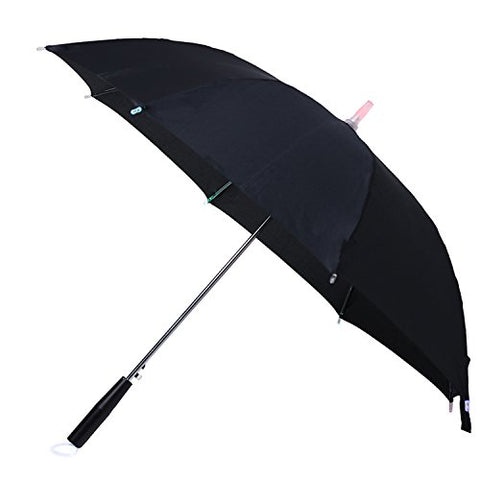 Creative Lightsaber Stick Umbrella 7 Colour changing LED Light Daily Accessory (black)