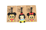Set of 3 - Super Cute Kawaii Cartoon Silicone Travel Luggage ID Tag for Bags Suitcases (Assorted)
