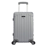 TPRC Seattel Hardside Rolling Carry-On Luggage, Silver, 20-Inch
