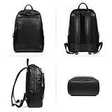BOSTANTEN Leather Backpack School Laptop Travel Camping Computer Shoulder Bag Gym Sports