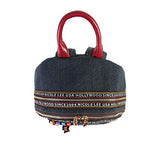 Denim Backpack With Multiple Compartments Adjustable Backpack Straps And Protective Electronic Pocket