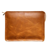 Sealinf Mens Leather Handbag Zipper Briefcase Shoulder Crossbody Messenger Bag (Light Brown)