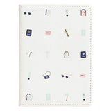 kikki.K Its About The Journey Designer Collection - PVC Passport Holder, Features Textured Saffiano Unique Design, Matching Cotton Lining, Measures 5.51" L x 3.94" W x 0.19" H