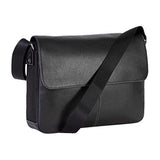 Boconi Tyler Folio Messenger (Black with Khaki)