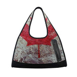 HUVATT Duffel Bags Retro Canadian Flag Womens Gym Yoga Bag Fun Tote Beach Bag for Men