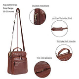 Banuce Small Vintage Full Grain Italian Leather Messenger Bag for Men Tote Satchels Crossbody Bag
