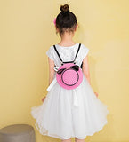 Bibitime Child Derby Hats Design Kids Shoulder Backpack Teens Bow Zipper Crossbody Bag Messenger