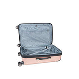 Kenneth Cole Reaction Saddle Rock Rose Gold Checked Upright Suitcase