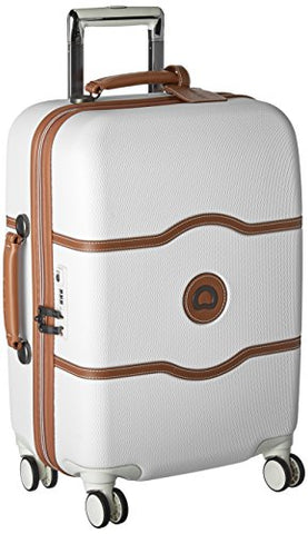 DELSEY Paris Luggage Chatelet Hard+ Carry On Spinner Suitcase Hardcase with Lock, Champagne