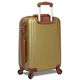 Dejuno Quest 3-Piece Hardside Spinner Luggage Set With Tsa Lock, Bronze