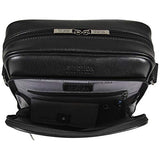 Kenneth Cole Reaction Top Zip Crossbody Tablet Bag with RFID Travel Cross-Body, Black One Size