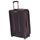 Traveler’S Choice  Birmingham Lightweight Expandable Rugged Rollaboard Rolling Luggage - Black