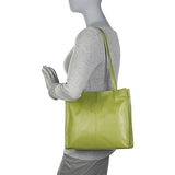 Piel Leather Medium Market Bag, Saddle, One Size