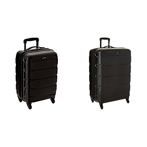 Samsonite Omni PC Hardside Spinner Set (20"/28"), Black