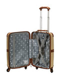 Rockland Stage Coach 20 Inch Rolling Trunk, Champagne, One Size