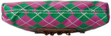 Sydney Love Argyle Wristlet Cosmetic Case,Pink/Green,One Size