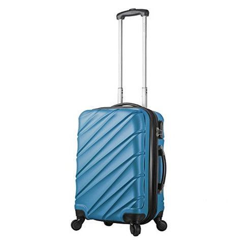 Viaggi V1015l-22in-blu Italy Lodi Hardside Spinner 22" Carry-on, Blue