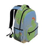 Backpack Cactus Flower Womens Laptop Backpacks Hiking Bag Travel Daypack