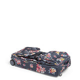 Vera Bradley Lighten Up Foldable Rolling Duffel, Tossed Posies
