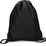 Zuzify Non-Woven Cinchsack Drawstring Backpack. Fe0100 Os Black