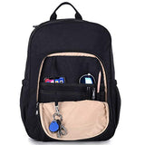 Nylon Casual Travel Daypack Backpack With 15.6 Inch Laptop Compartment, With Trolley Strap, Large