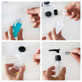 GLOBEGEAR Travel Bottles & TSA Approved Toiletry Bag Clear Quart Size with Leak-Proof Travel Accessories & Containers for Liquids 3-1-1 Carry-On Luggage Compliant for Airplaine - Women/Men