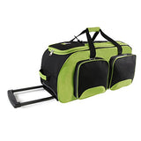 Fila 26" Lightweight Rolling Duffel Bag, Neon Lime, One Size
