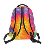 XMCL Tie Dye Durable Backpack College School Book Shoulder Bag Travel Daypack for Boys Girls Man Woman