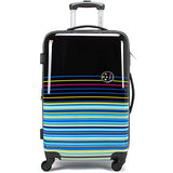 Maui and Sons Stripes Expandable Hardside Spinner Luggage with TSA Lock (24")