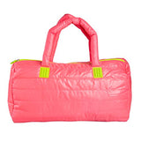 FUEL Hot Pink Gym Bag Duffle Zipper Weekender for Women Duffel Weekend Carry On with Zipper Pocket