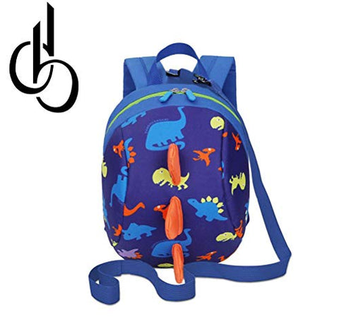 DB Dinosaur Toddler Mini Backpack with Leash, Anti-Lost Children Backpack, Kid snak Cartoon Backpack for Toddler Boys Girls 1-2 Years Old