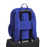 Vera Bradley Iconic Campus Backpack, Microfiber, Gage Blue