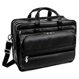 McKlein Elston Black 15.6" Nylon Double Compartment Laptop Case