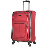 Kenneth Cole Reaction Lincoln Square 24" 1680D Polyester Expandable 4-Wheel Upright Pullman, Red