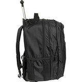 A. Saks EXPANDABLE Trolley Laptop Backpack (Black)