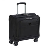 Delsey Luggage 4 Wheel Spinner Mobile Office-Exclusive Briefcase, Black, One Size