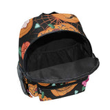 Toddler Backpack Rose Sugar Pumpkin Flowers Spider Web Mini Preschool Bag for Unisex Kids