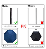 Fidus Upgraded Mini Travel Sun&Rain Windproof Umbrella - Lightweight Folding Compact Portable Parasol Outdoor Umbrellas for Men Women-Navy