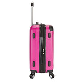 Travelers Club Luggage Chicago 20" Hardside Expandable Carry-On Spinner, Pink, One Size
