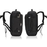 Hynes Eagle 38L Flight Approved Weekender Carry on Backpack Black 2017