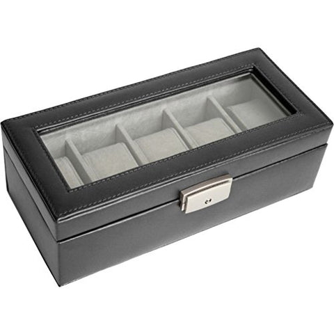 Royce Leather 5 Slot Watch Box