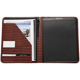 Kenneth Cole Reaction Faux Croco Leather Standard Bifold Writing Pad, Red