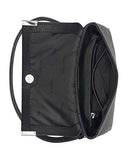 Calvin Klein Raelynn Saffiano Belt Bag Fanny Pack, black/silver