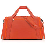 Gonex 60L Travel Duffle Bag, Weekender Overnight Duffel Bag with Shoe Compartment Orange