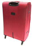 Mancini FeatherLite Expandable Spinner Luggage Set in Red