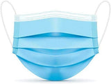 Premium Pack of 100 Single Use Disposable Face Mask, Effective Filtration, Soft on Skin, Bulk Pack 3-Ply Masks Facial Cover with Elastic Earloops For Home, Office, School, and Outdoors (100 Pack Blue)