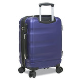 Dejuno Emerson 3-Piece Hardside Expandable Spinner Luggage Set, Navy
