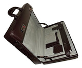 Mancini Leather Slim Attache Laptop Briefcase Bordeaux/Burgundy